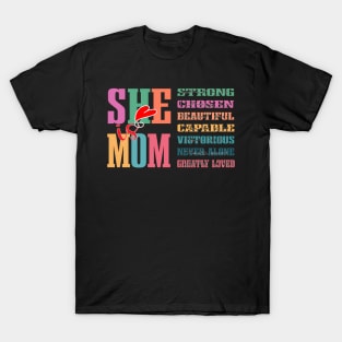 She Is Mom Mother Blessed Mom Mother'S Day T-Shirt